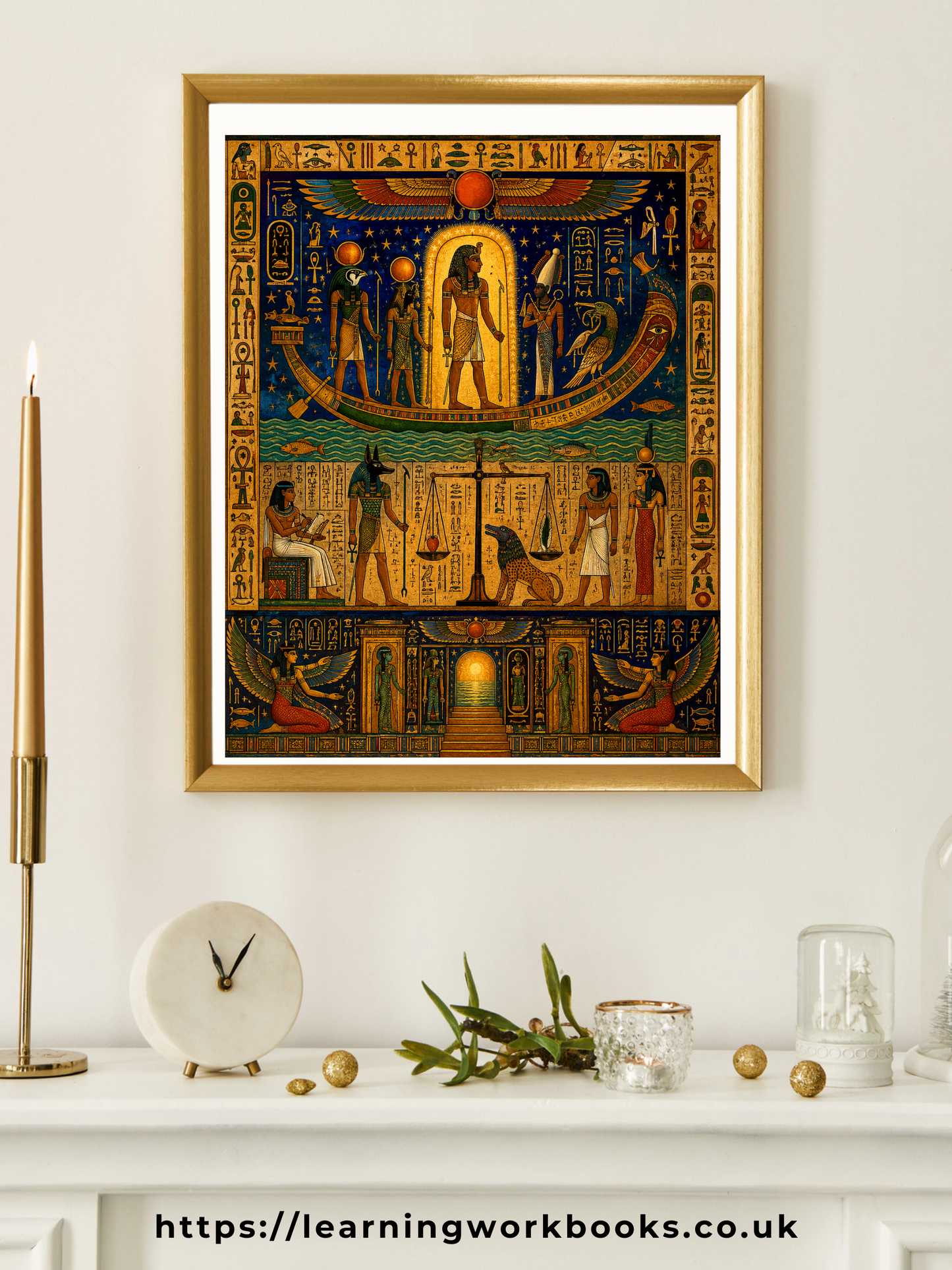 The Pharaoh's Journey into the Afterlife / Ancient Civilisation Printable Art 3 / Premium Printable Digital Download