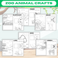 Zoo Animal Crafts (downloadable digital product)
