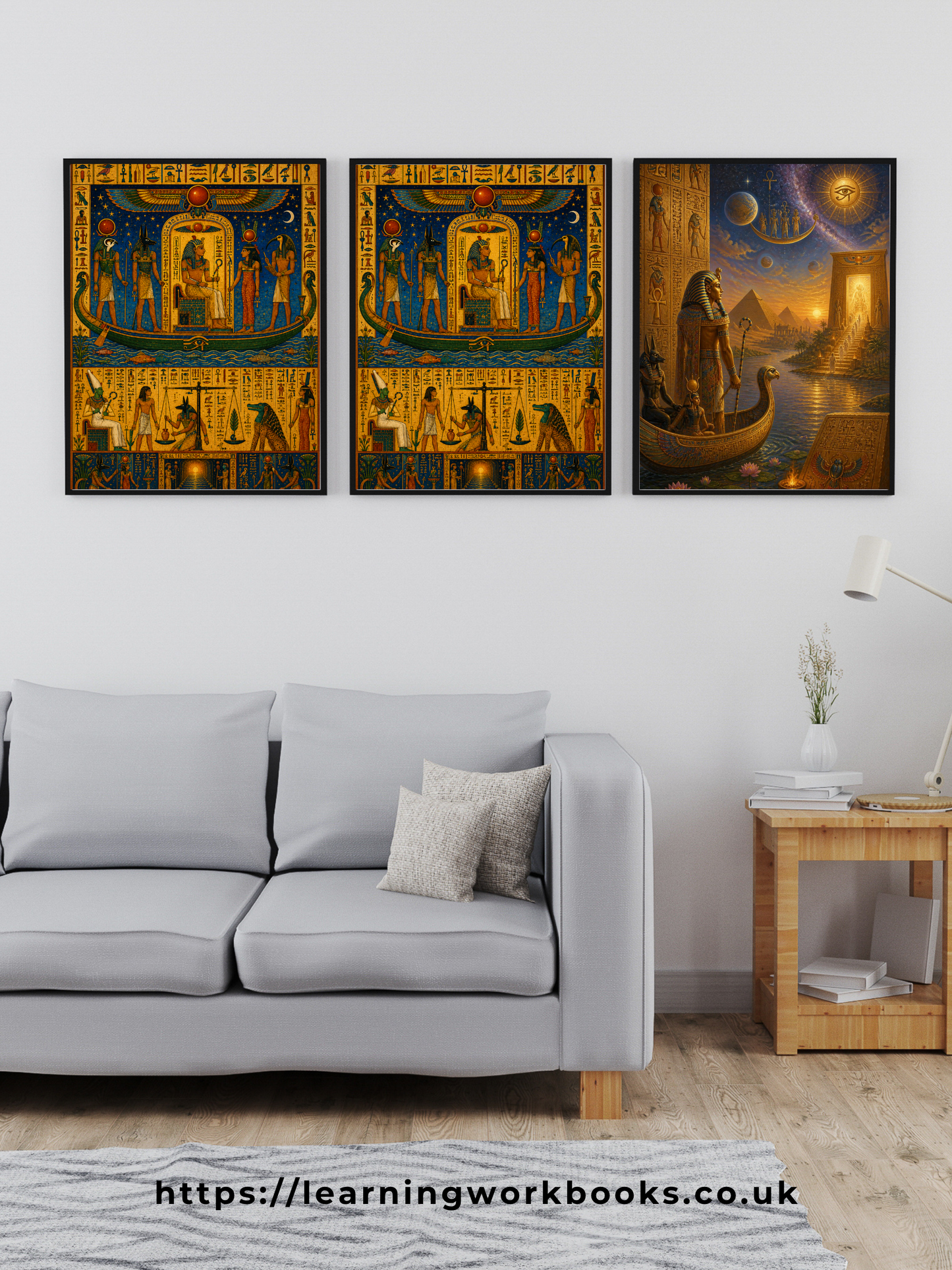 The Pharaoh's Journey into the Afterlife / Ancient Civilisation Printable Art 4 / Premium Printable Digital Download