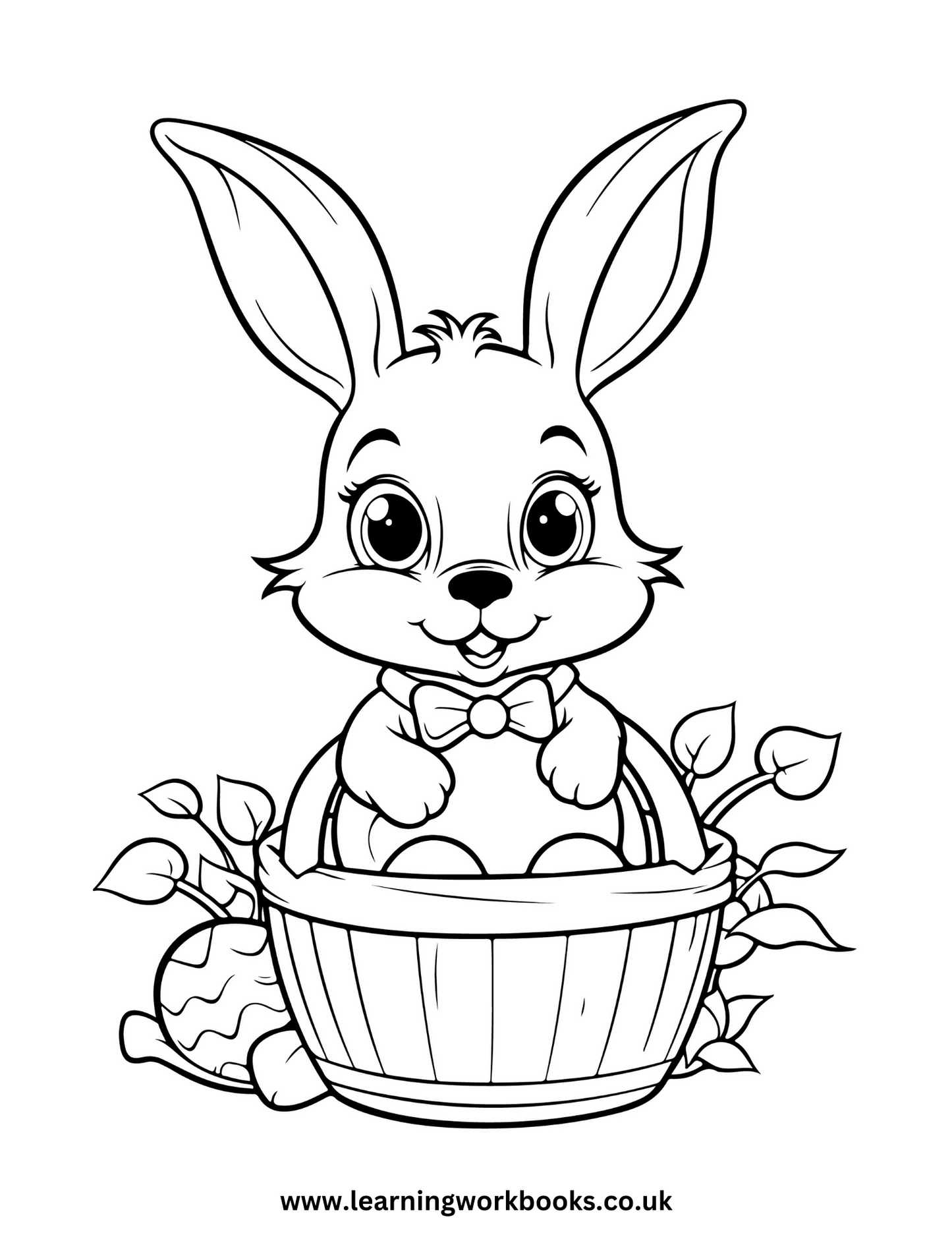 Easter Bunny Colouring Book