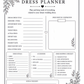 The Complete Wedding Planner – Design Number 1: Ivory and Gold Flowers (downloadable, high quality print, 100 pages)