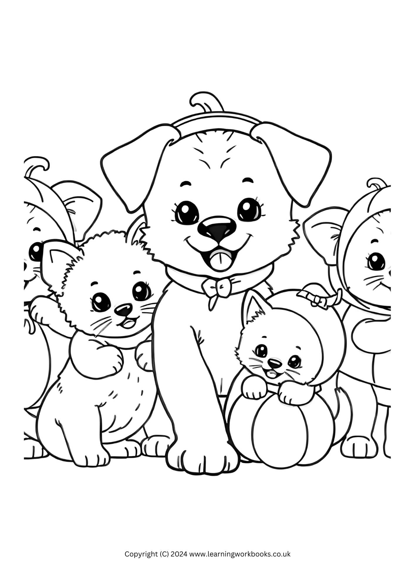 Pumpkin Pets Halloween Colouring Book