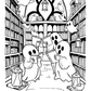 Sweet Ghost Friends Halloween Colouring Book