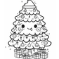 Kawaii Christmas Colouring Book 1 (downloadable digital product)