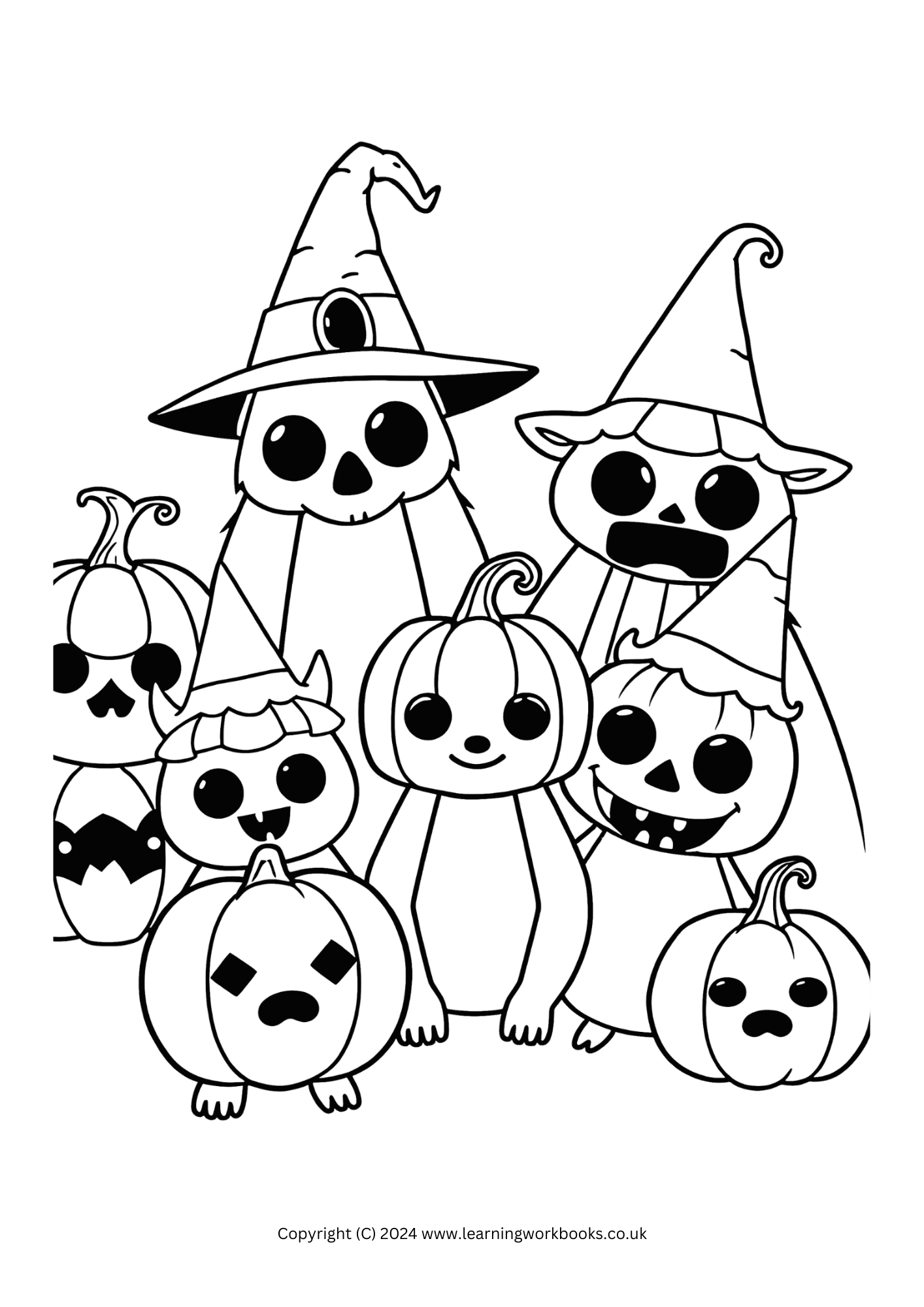 Pumpkin Patch Party Halloween Colouring Book