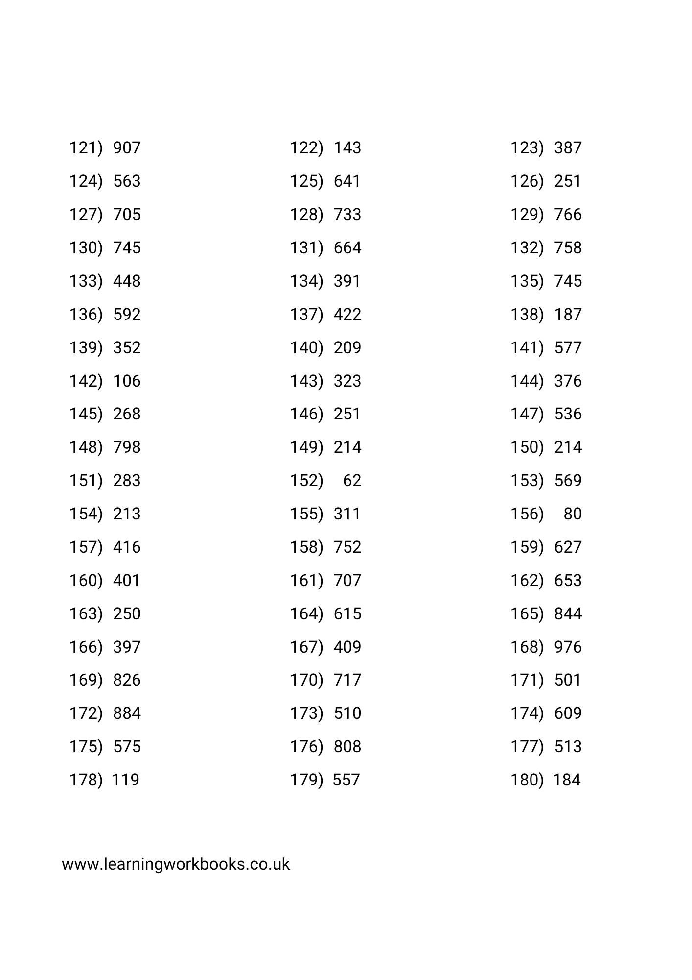Subtracting 2 Digits From 3 Digit Numbers Workbook 1 (downloadable digital product)