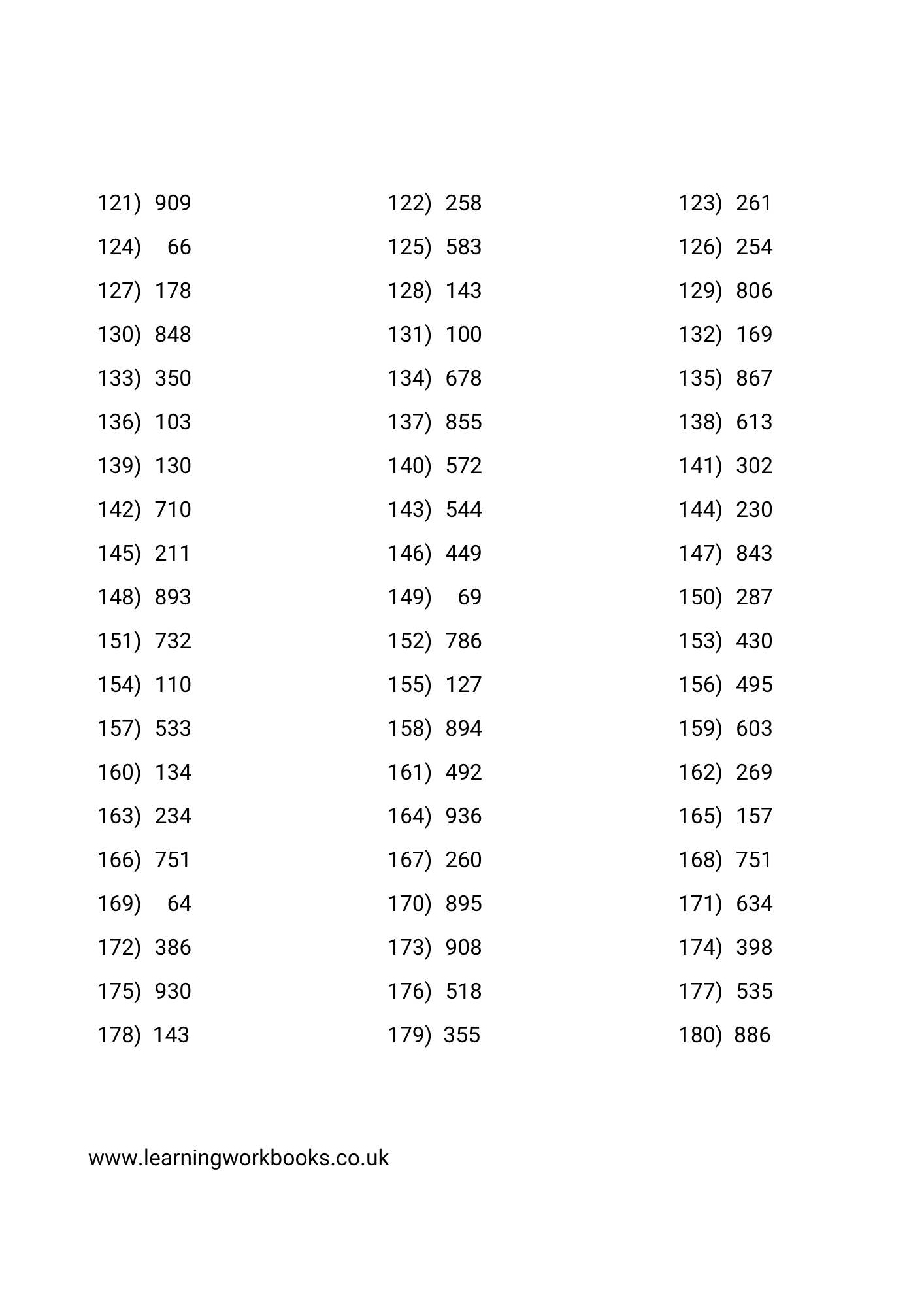 Subtracting 2 Digits From 3 Digit Numbers Workbook 2 (downloadable digital product)