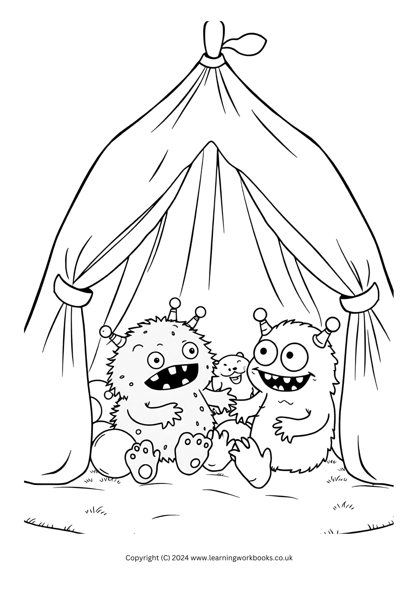 Cuddle Monsters Halloween Colouring Book