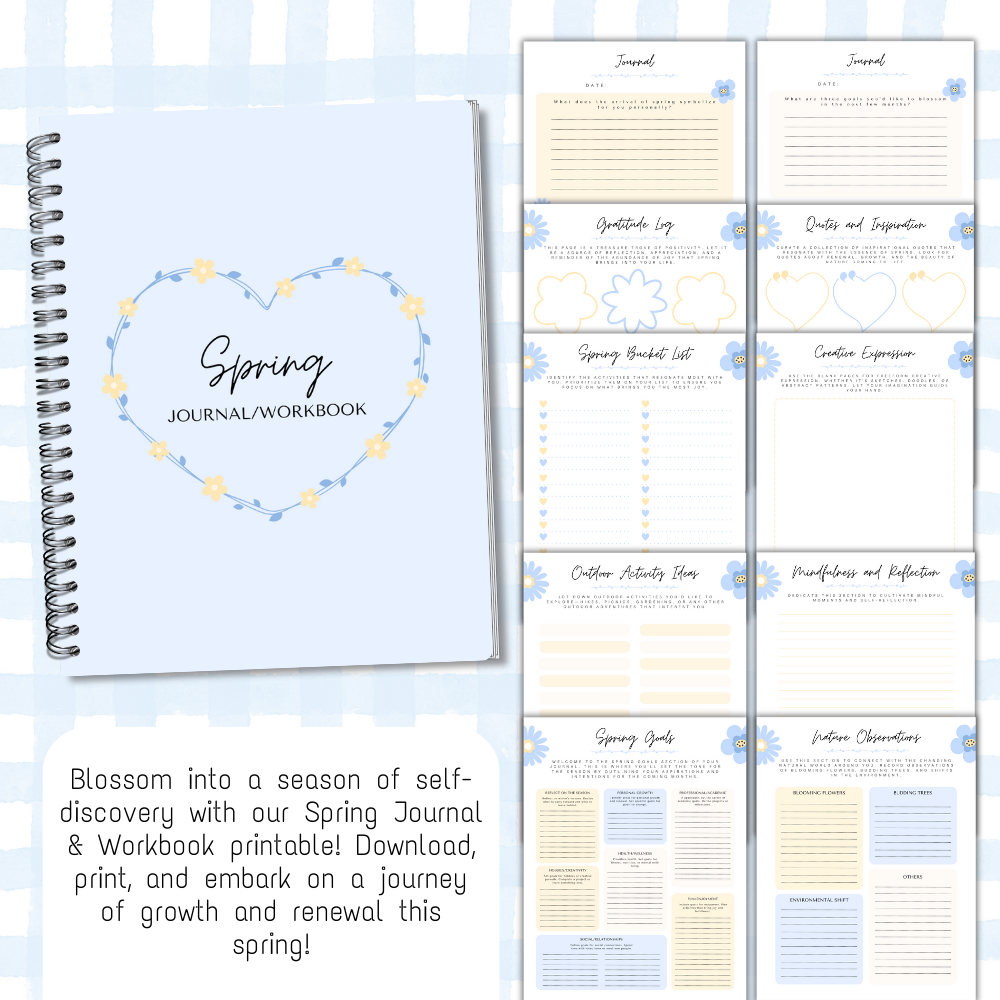 Blue Spring Journal Workbook