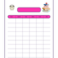 Yellow Flowers with Pink Background Teacher Planner