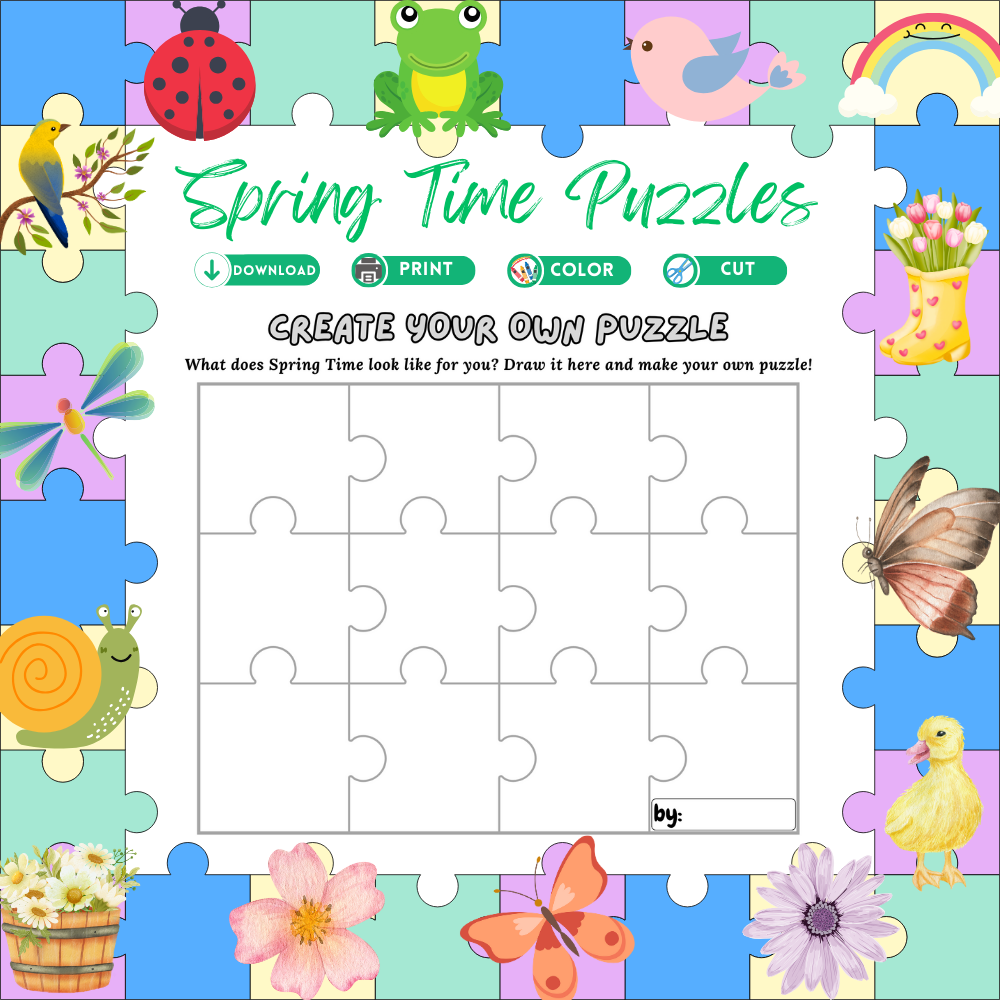 Spring Time Jigsaw Puzzles (downloadable digital product)