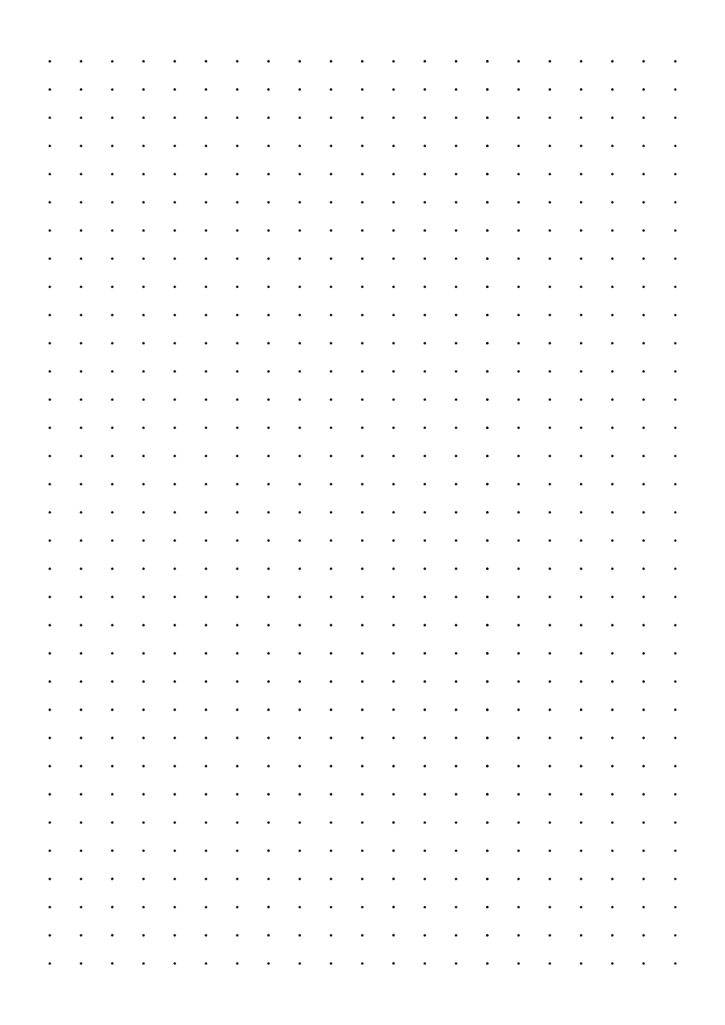 Polka 9mm Squared Black Dot Grid Notebook 3 (downloadable digital product)