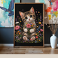 Cute Cat Holding a Bouquet  / Cats Printable Art 1 / Premium Printable Digital Download