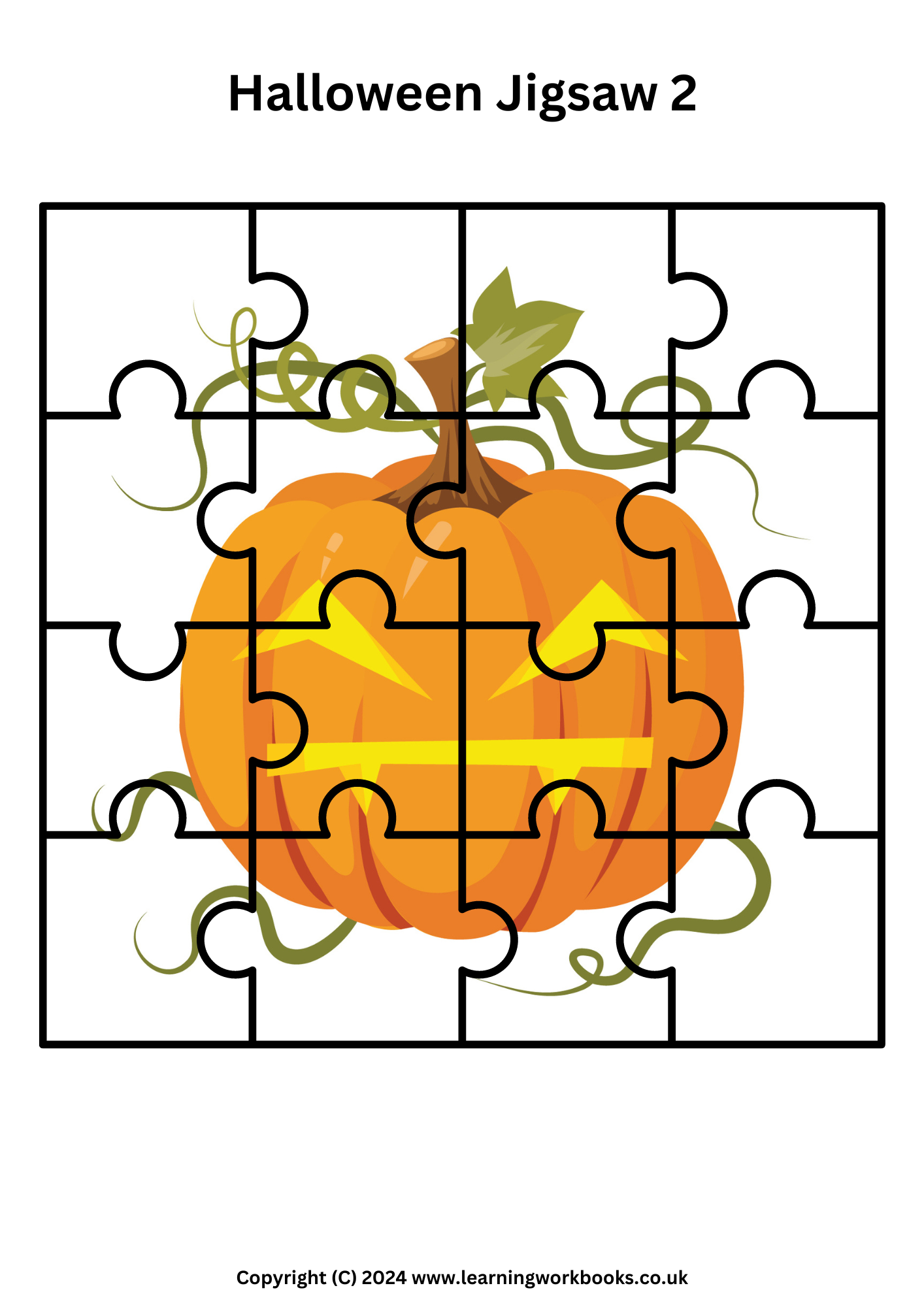 Halloween Jigsaw Book 3 (downloadable digital product)