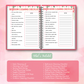 Pink Spring Cleaning Planner