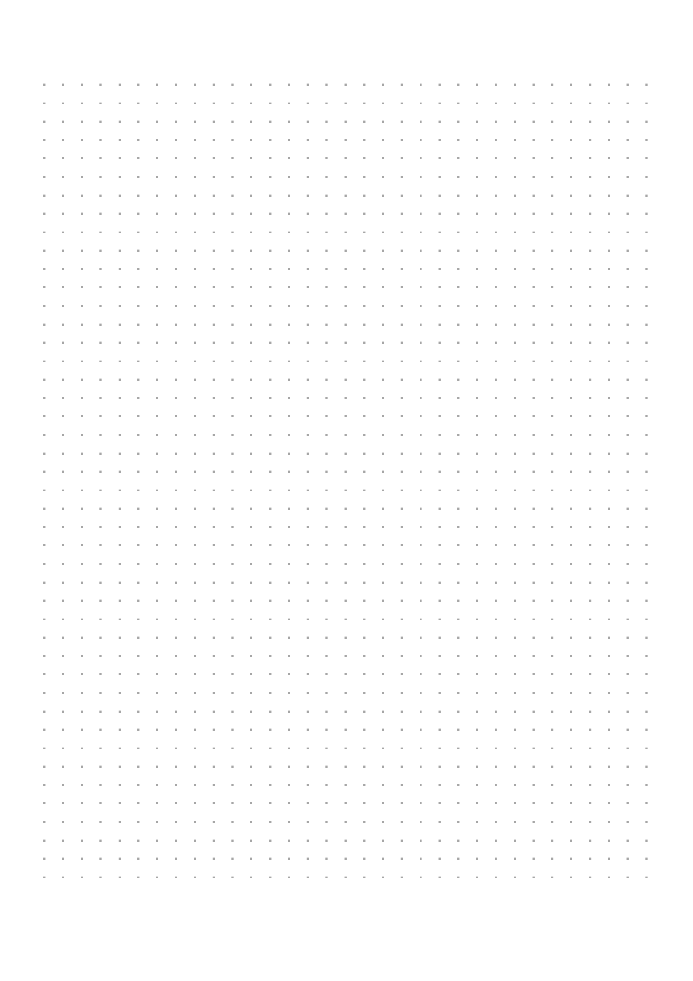 Coloured 6mm Grey Dot Grid Notebook 2 (downloadable digital product)