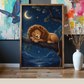 Sleeping Lion on a Branch / Lions Printable Art 2 / Premium Printable Digital Download