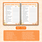 Orange Spring Cleaning Planner