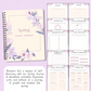 Purple Spring Journal Workbook