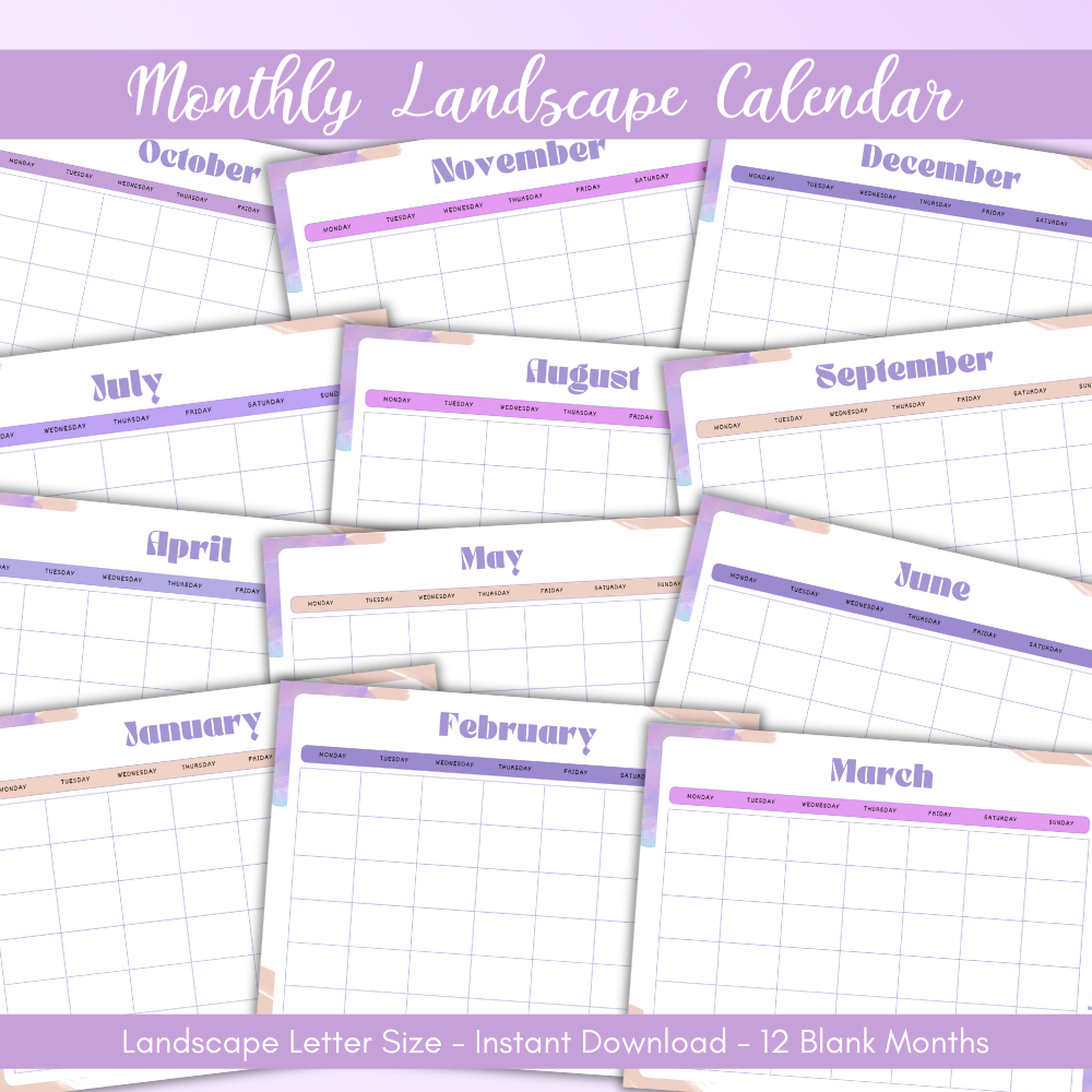 Purple Spring Break Planner