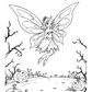 Magical Fairies Halloween Colouring Book