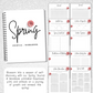 White Spring Journal Workbook