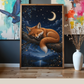 Sleeping Fox on a Branch / Foxes Printable Art 2 / Premium Printable Digital Download