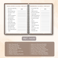 Brown Spring Cleaning Planner