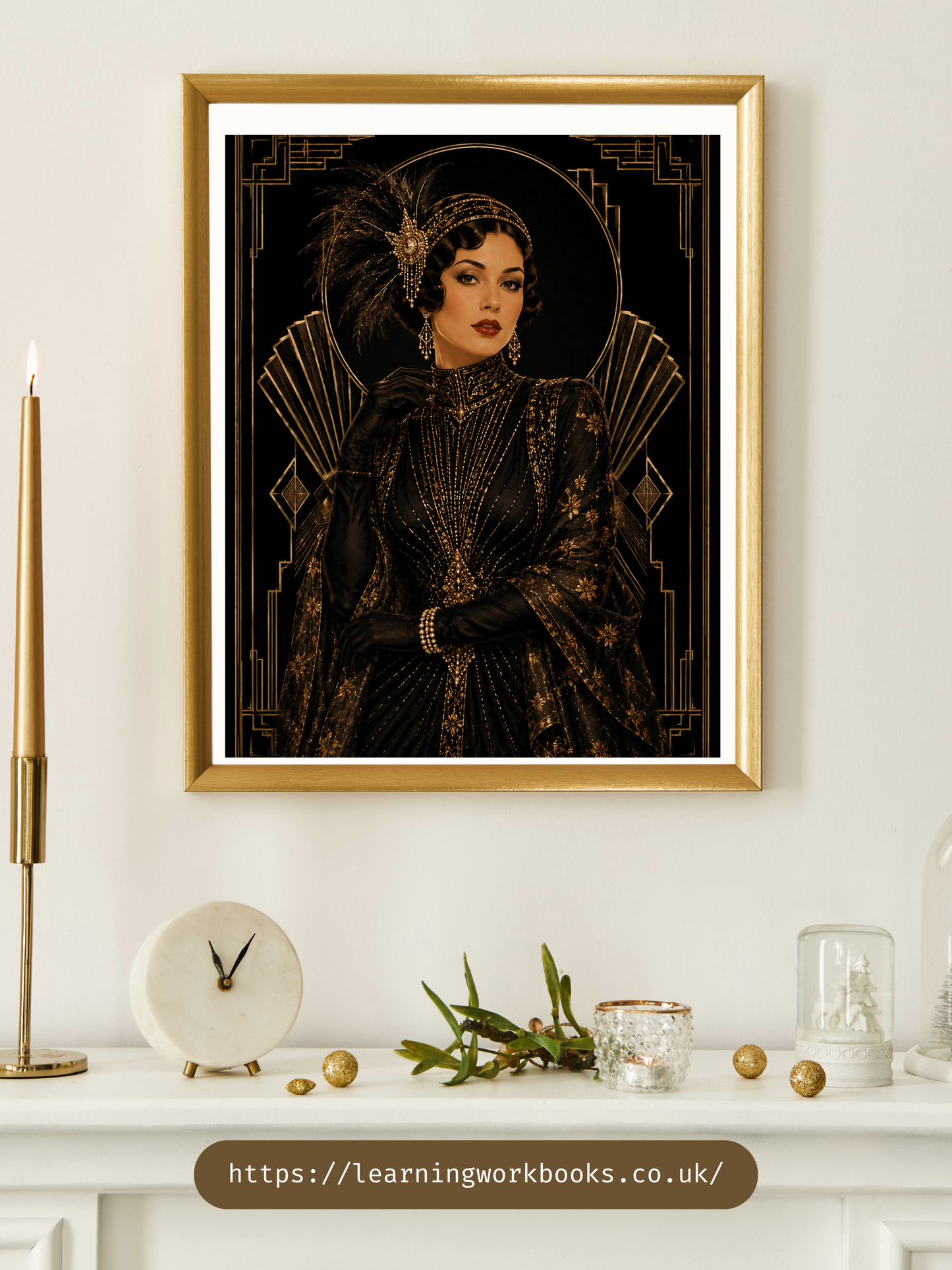 Vintage Art Deco Fashion Illustration / Vintage Women Printable Art 2 / Premium Printable Digital Download / High Resolution for High Quality Printing