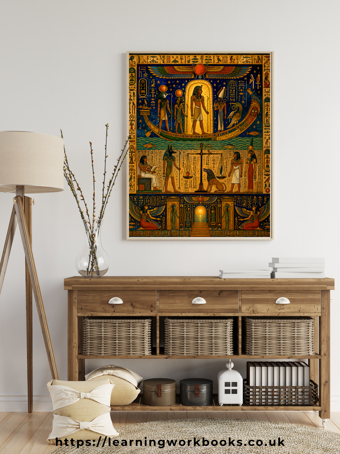 The Pharaoh's Journey into the Afterlife / Ancient Civilisation Printable Art 3 / Premium Printable Digital Download