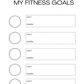 Fitness and Workout Logbook 1 (downloadable digital product)