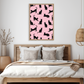 Pink Minimalist Cat Silhouette Pattern / Animal Patterns Printable Art 2 / Premium Printable Digital Download