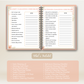 Peach Spring Cleaning Planner