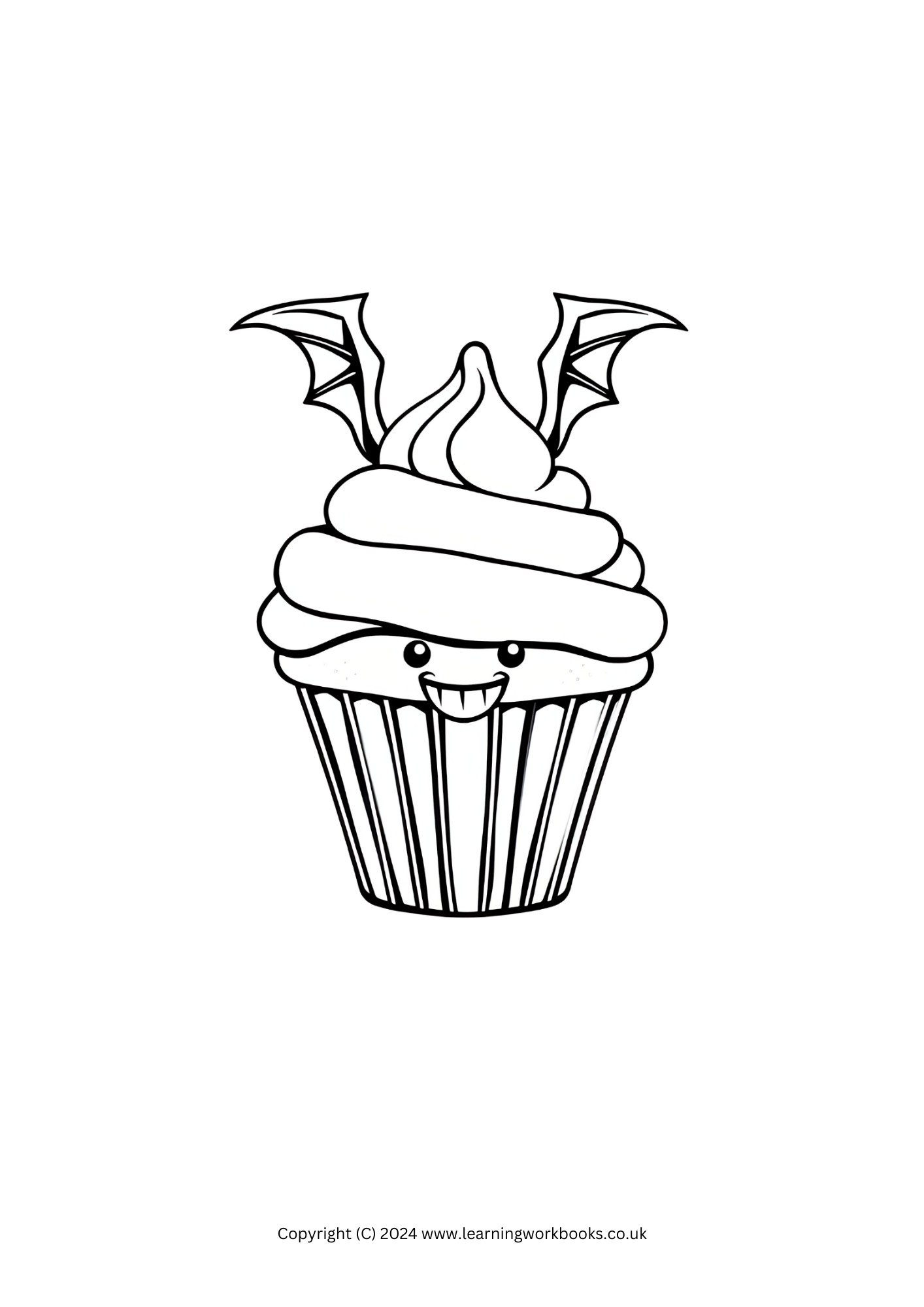 Monster Cupcakes Halloween Colouring Books