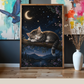Sleeping Cat on a Branch / Cats Printable Art 2 / Premium Printable Digital Download