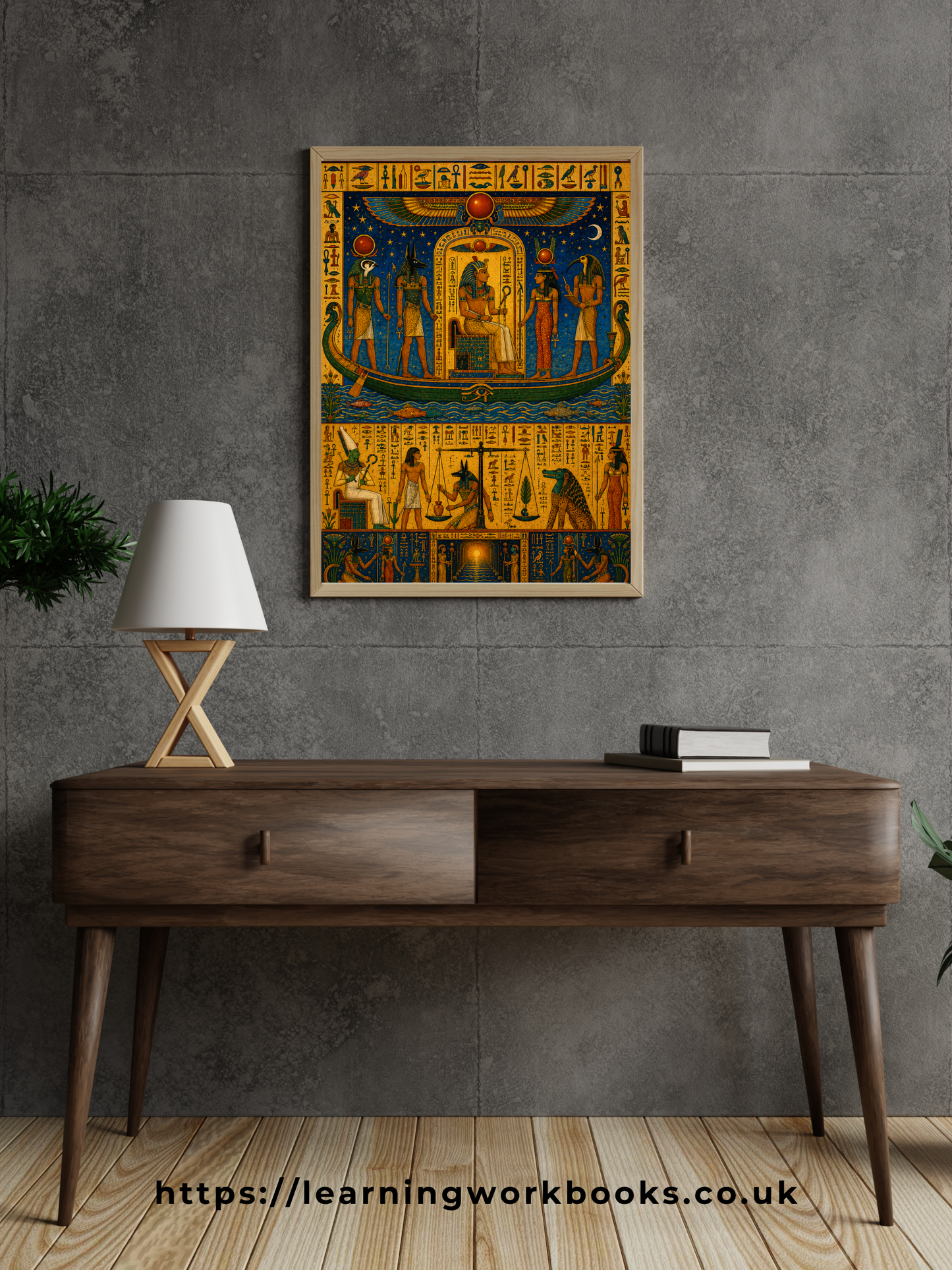 The Pharaoh's Journey into the Afterlife / Ancient Civilisation Printable Art 4 / Premium Printable Digital Download