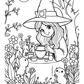 The Witch's Garden Halloween Colouring Book