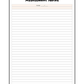 Black, White and Grey Diagonal Zigzag Teacher Planner