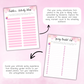 Pink Spring Journal Workbook