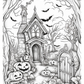 Haunted House Colouring Book (downloadable digital product)