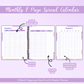 Purple Spring Break Planner