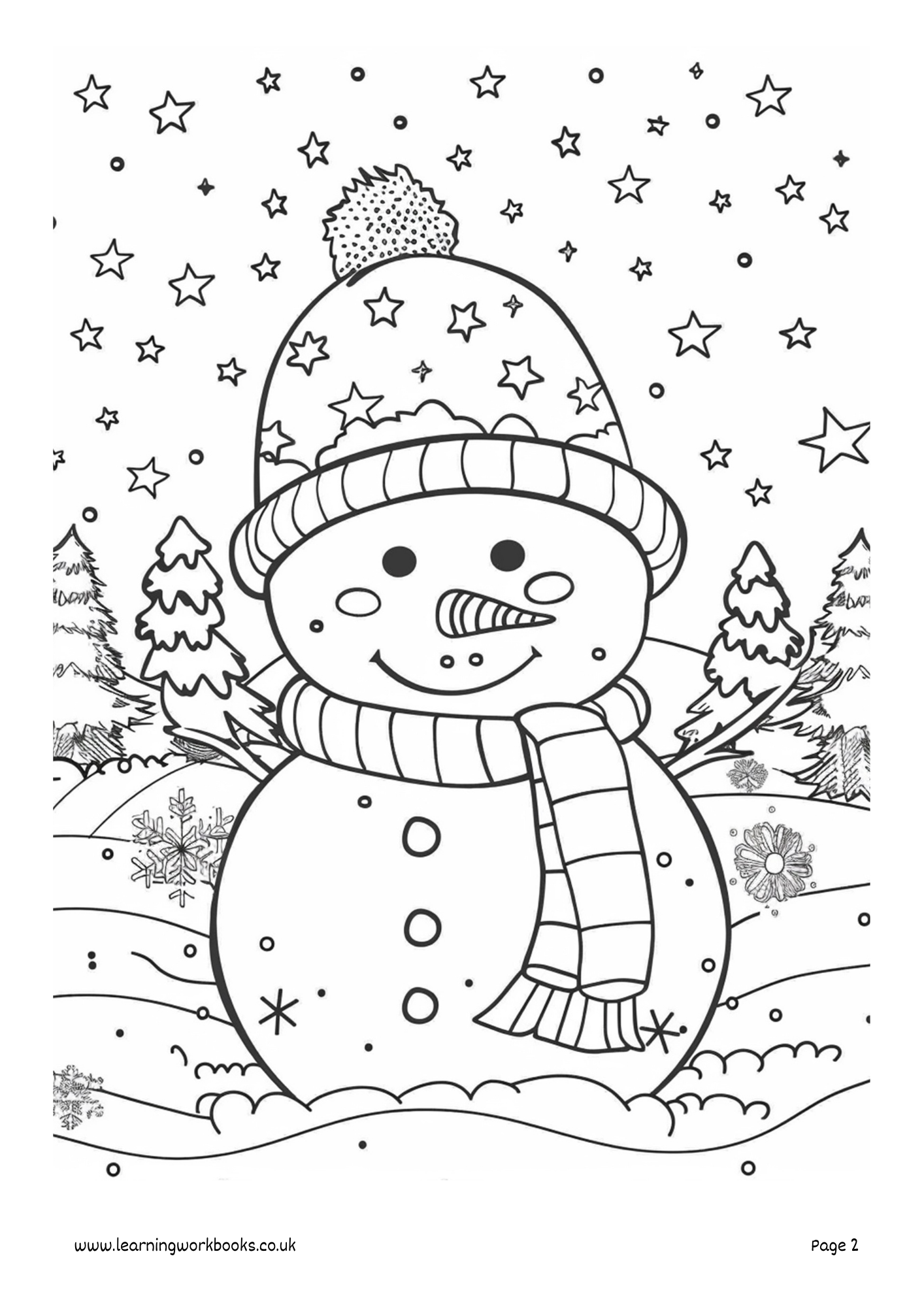 Kawaii Christmas Colouring Book 3 (downloadable digital product)