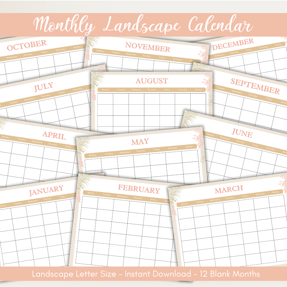 Peach Spring Cleaning Planner