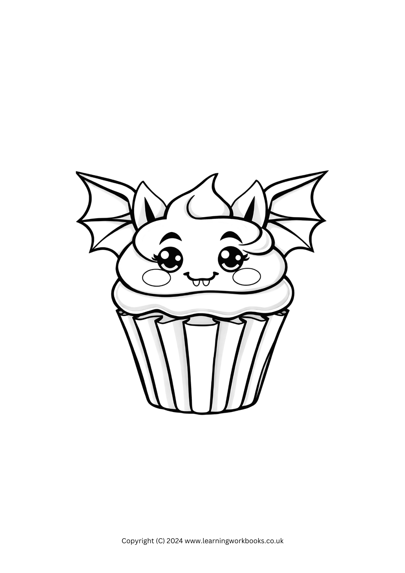 Monster Cupcakes Halloween Colouring Books