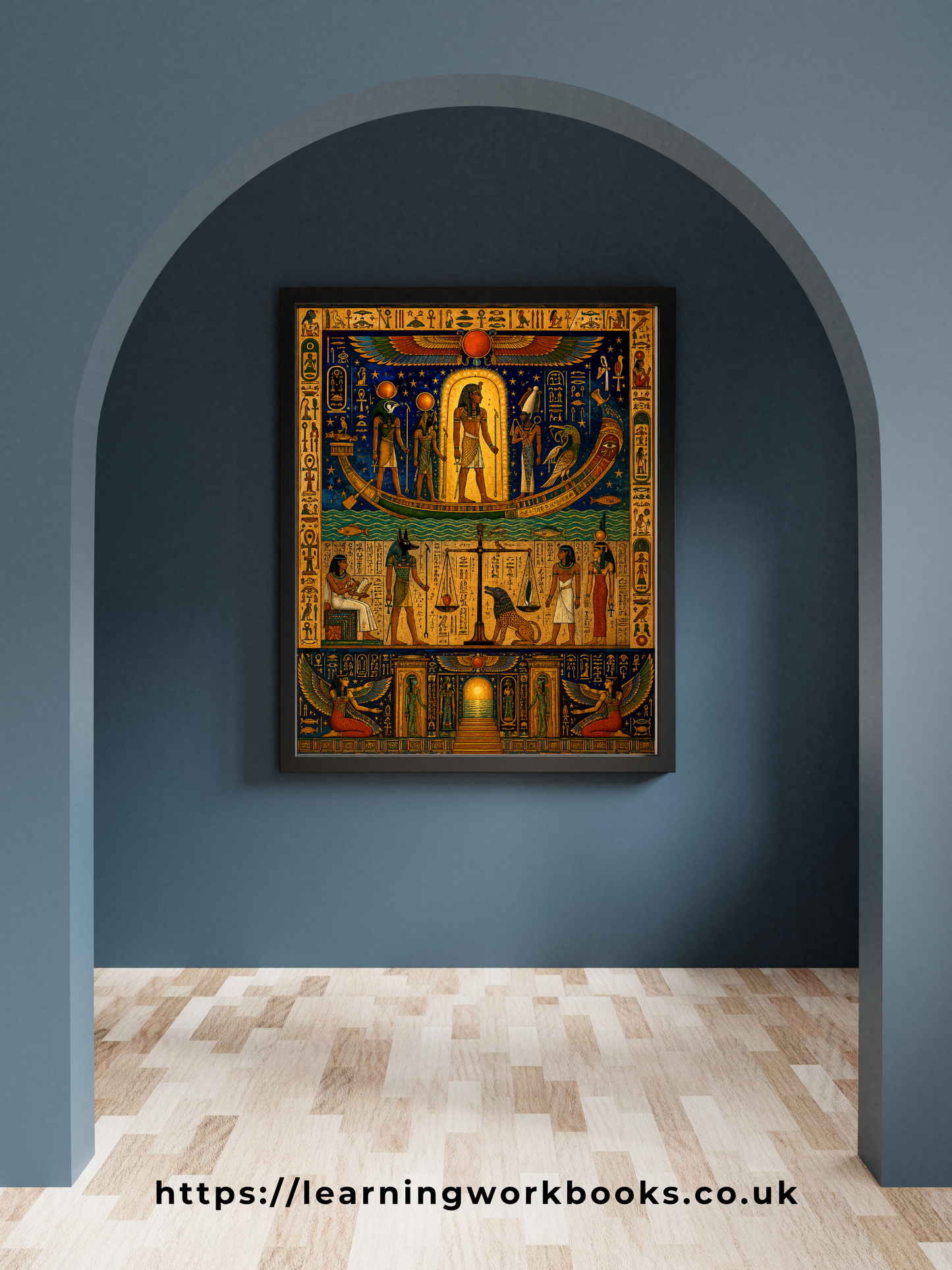 The Pharaoh's Journey into the Afterlife / Ancient Civilisation Printable Art 3 / Premium Printable Digital Download
