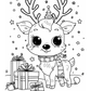 Kawaii Christmas Colouring Book 1 (downloadable digital product)