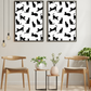 White Minimalist Cat Silhouette Pattern / Animal Patterns Printable Art 3 / Premium Printable Digital Download