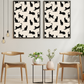 Beige Minimalist Cat Silhouette Pattern / Animal Patterns Printable Art 1 / Premium Printable Digital Download