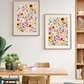 Vibrant Wildflower Garden Pattern / Floral Printable Art 5 / Premium Printable Digital Download
