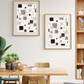 Modern Minimalist Geometric Squares Pattern / Geometric Patterns Wall Art 1 / Premium Printable Digital Download